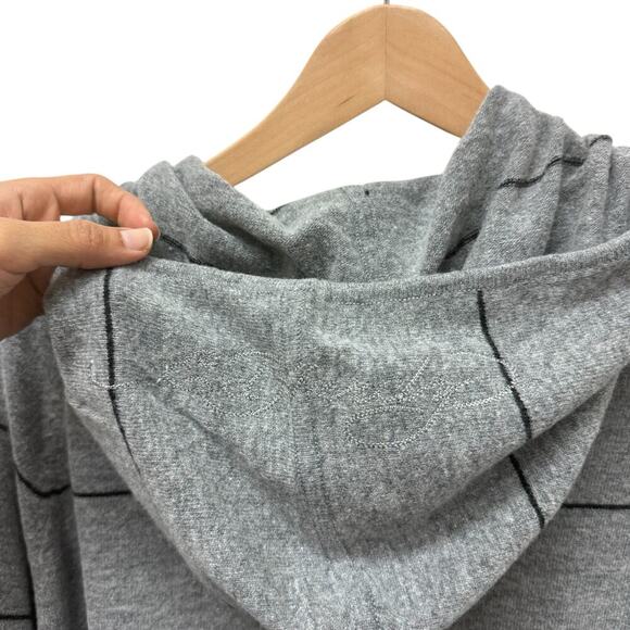 NWT Ed Hardy Mens Patch Knitted Striped Zip Up Hoodie Sweater Gray Size‎ L - Picture 7 of 9